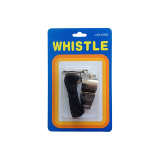 WHISTLE - METAL WITH LANYARD